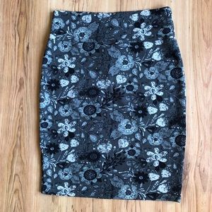 LuLaRoe Pencil Fitted Skirt Gray Black Small Women’s